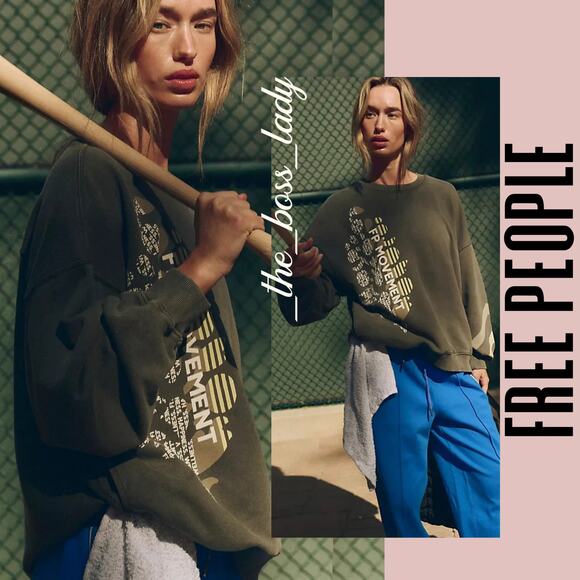 Free People sweatshirt pullover - Picture 1 of 9